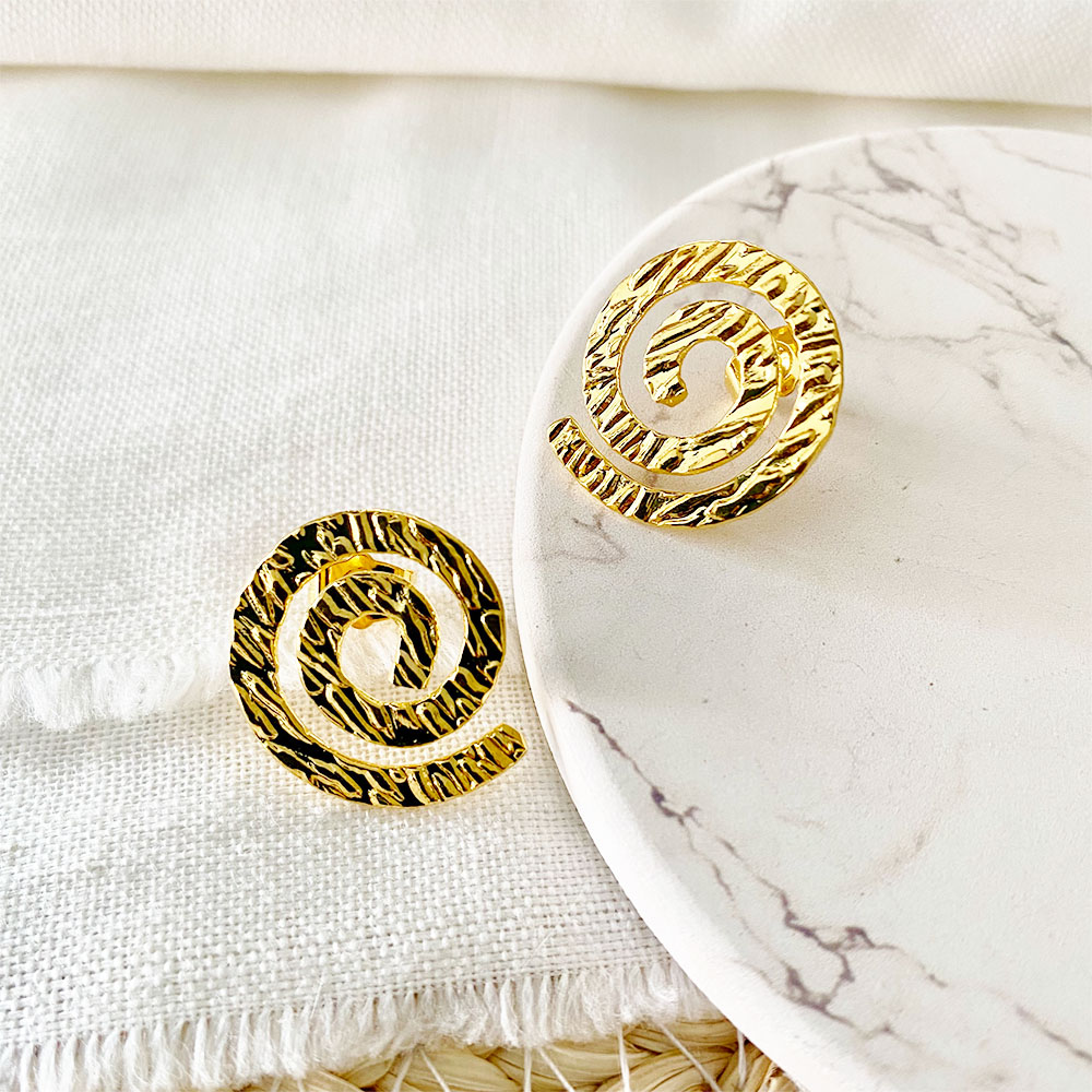 A123 ARETES ESPIRAL DORADO 1