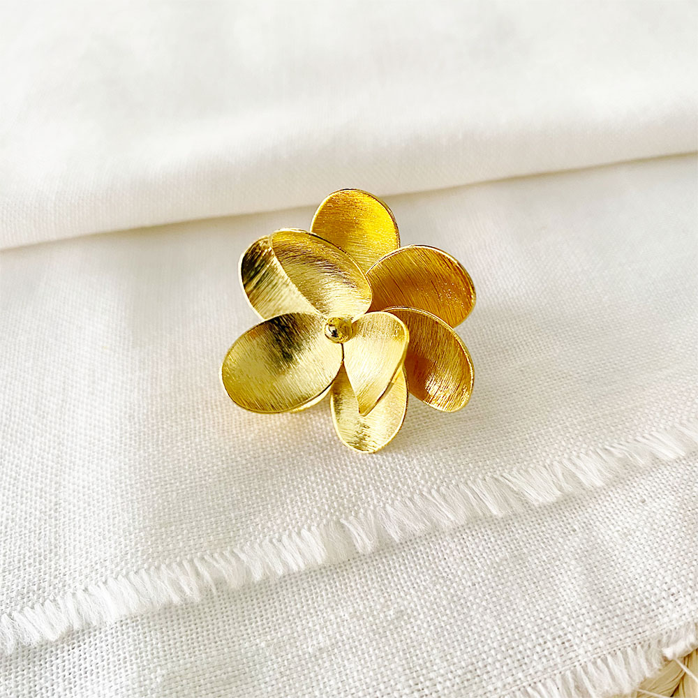 ANILLO BOTANICA DORADA