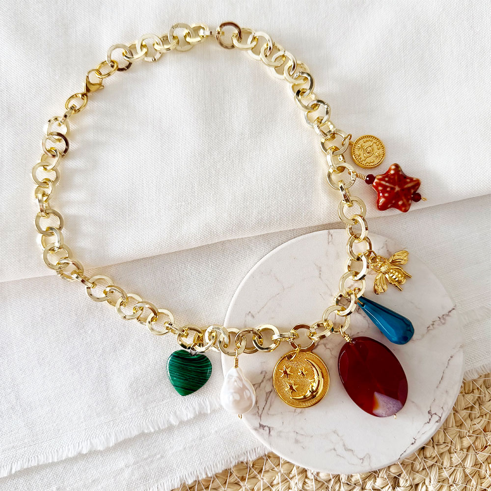 C086 COLLAR CADENA CREENCIAS