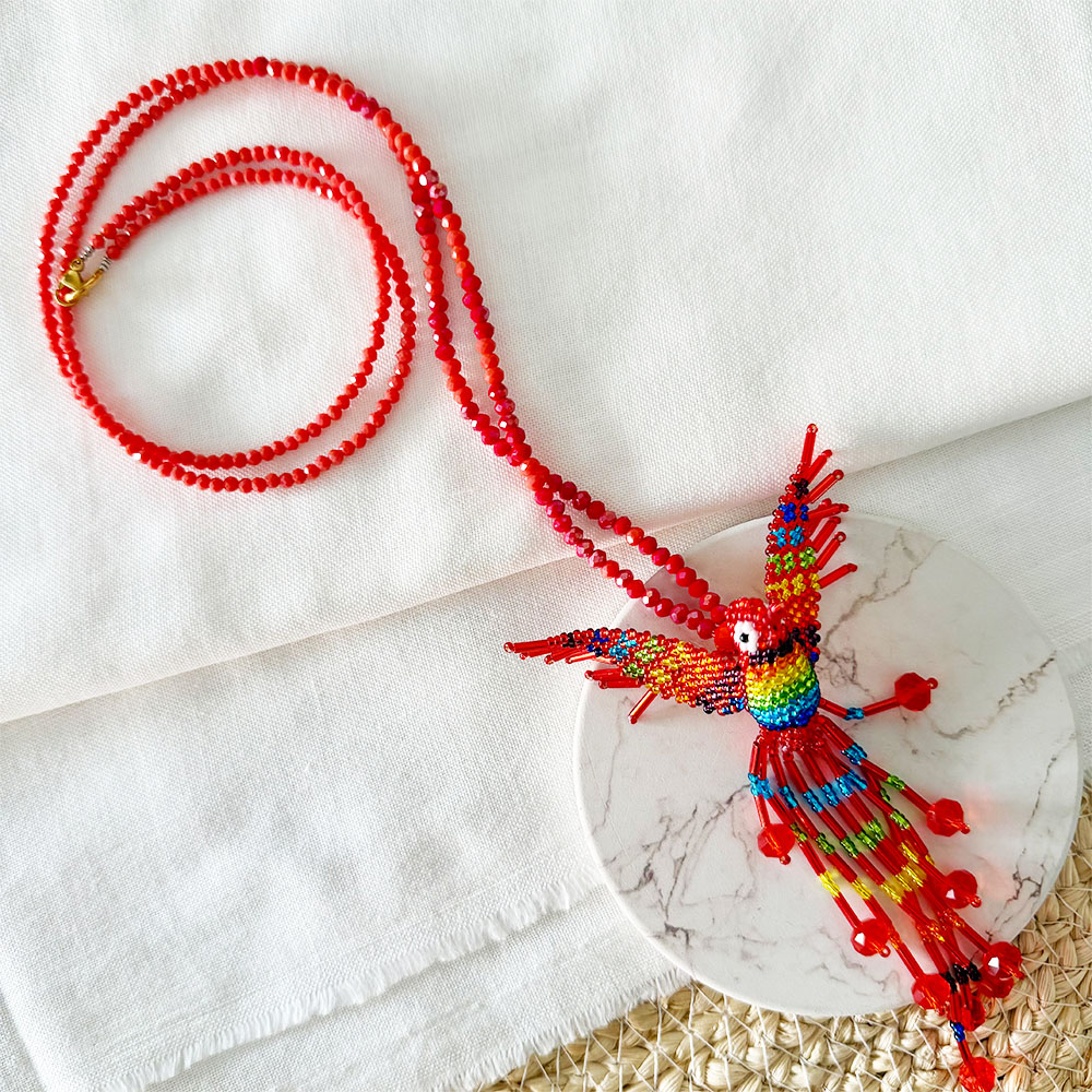 C450D COLLAR PUTUMAYO EL COLIBRI ROJO