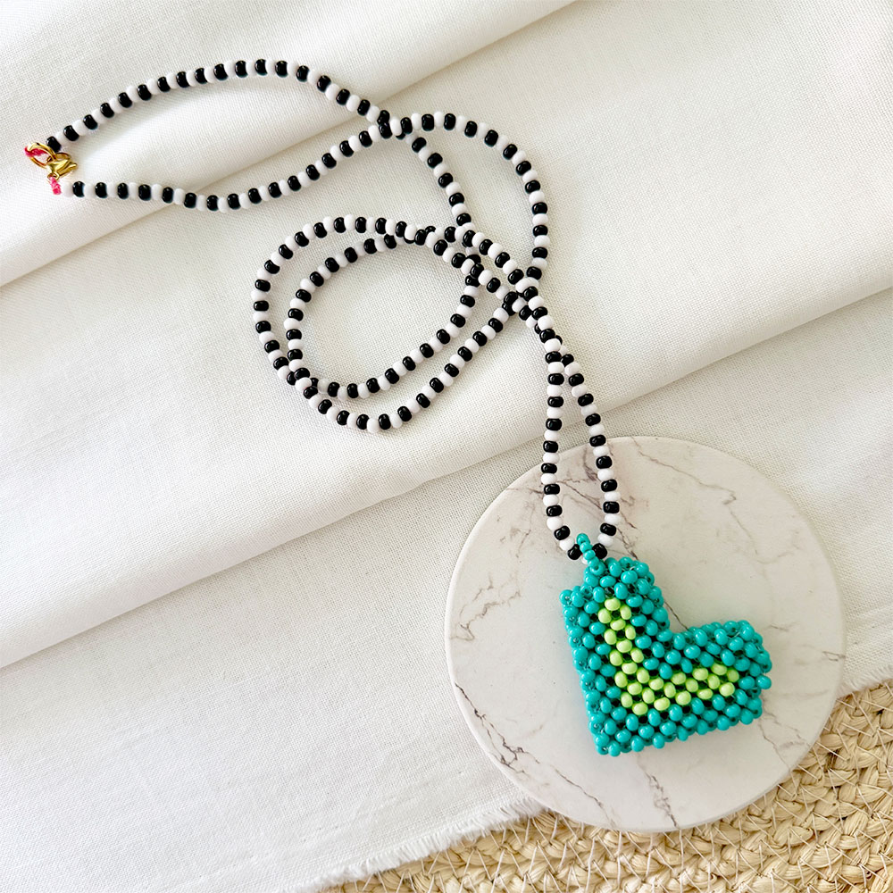 C450Q COLLAR PUTUMAYO CORAZON MENTA