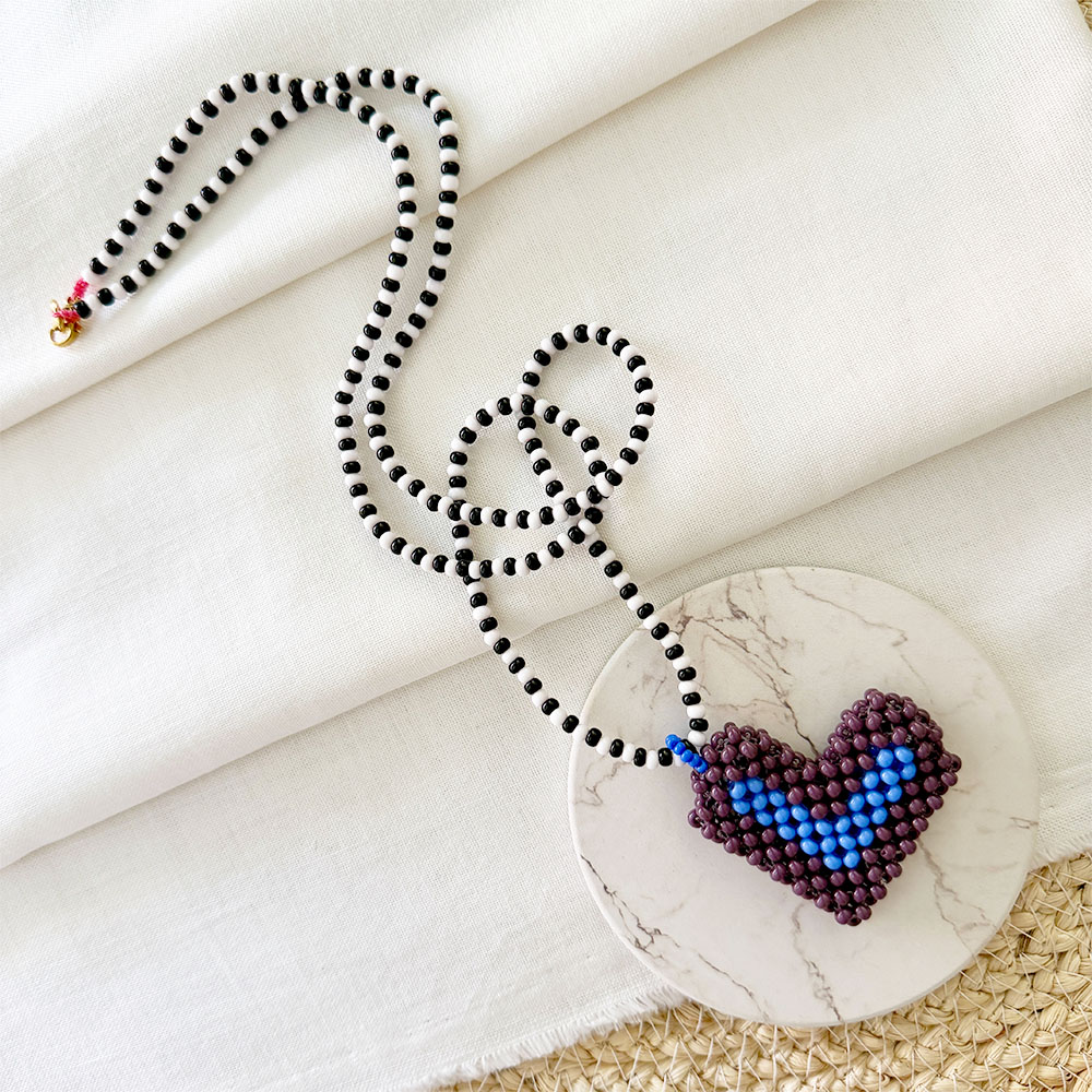 C450R COLLAR PUTUMAYO CORAZON MORADO