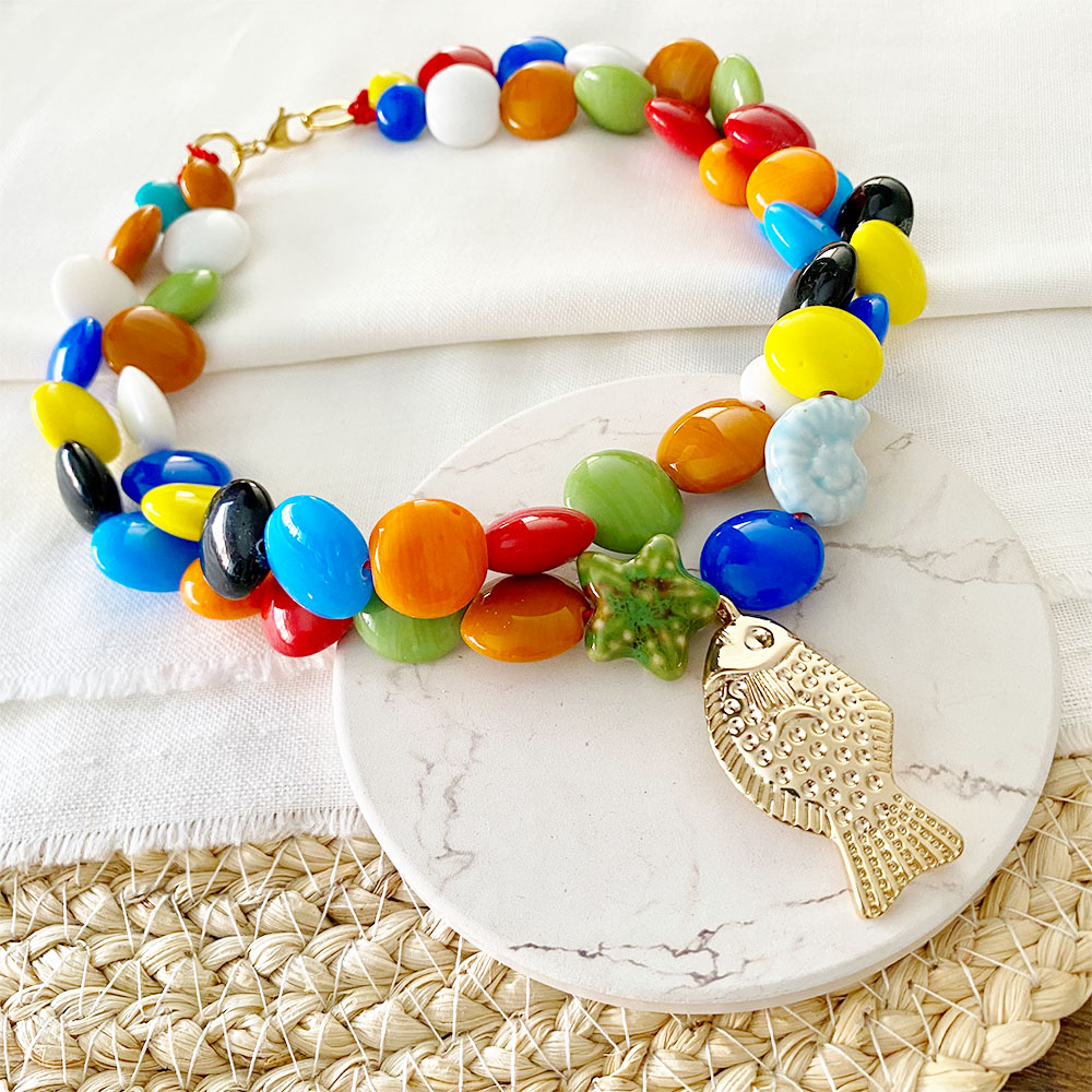 C435 COLLAR PEZ Y BURBUJAS DE COLORES 2