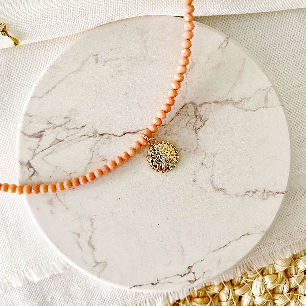 CH017 CHOKER MINI RONDELAS Y OJO CIRCONES 1