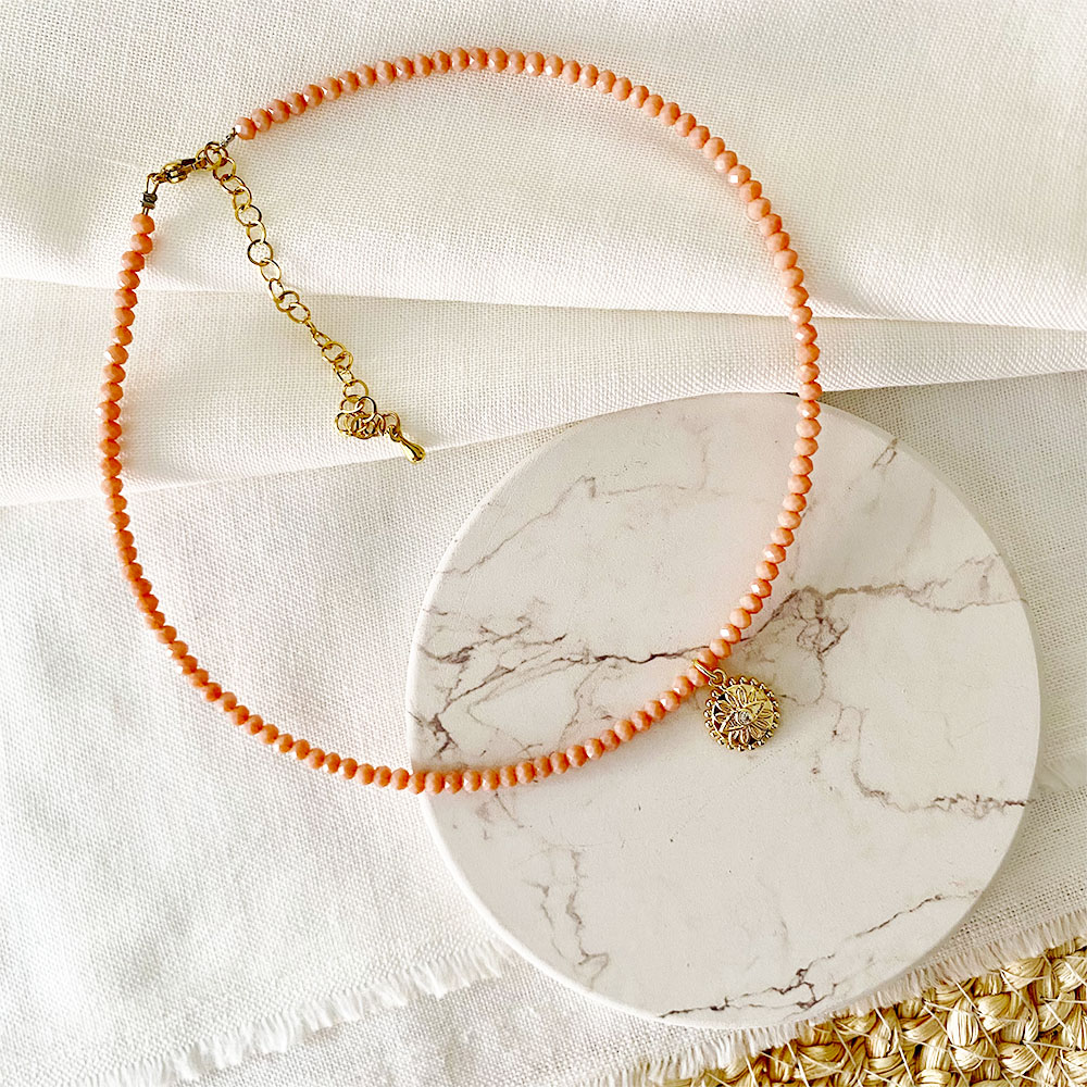 CH017 CHOKER MINI RONDELAS Y OJO CIRCONES