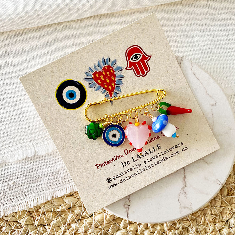 PIN020 PIN GANCHO CHARMS DE LA SUERTE