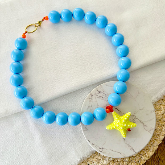 COLLAR SWEET BABY BLUE STAR