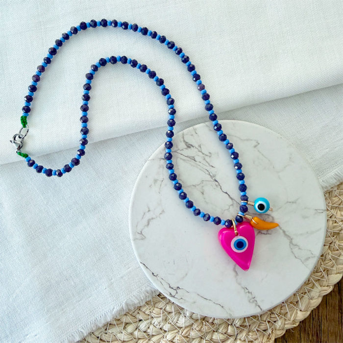 COLLAR MINI LOVE KITSCH FUCSIA